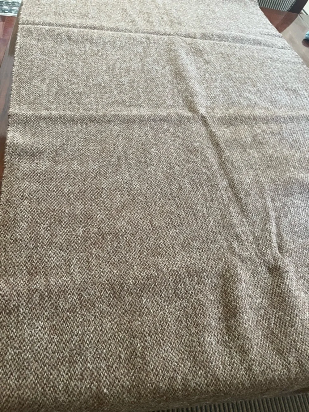 Designer Heavy Duty Textured Harris Tweed fabric- Neutral Taupe